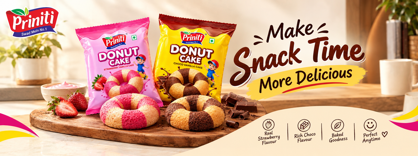 Donut Cake Flavours: Exploring Chocolate Vanilla and Strawberry Vanilla