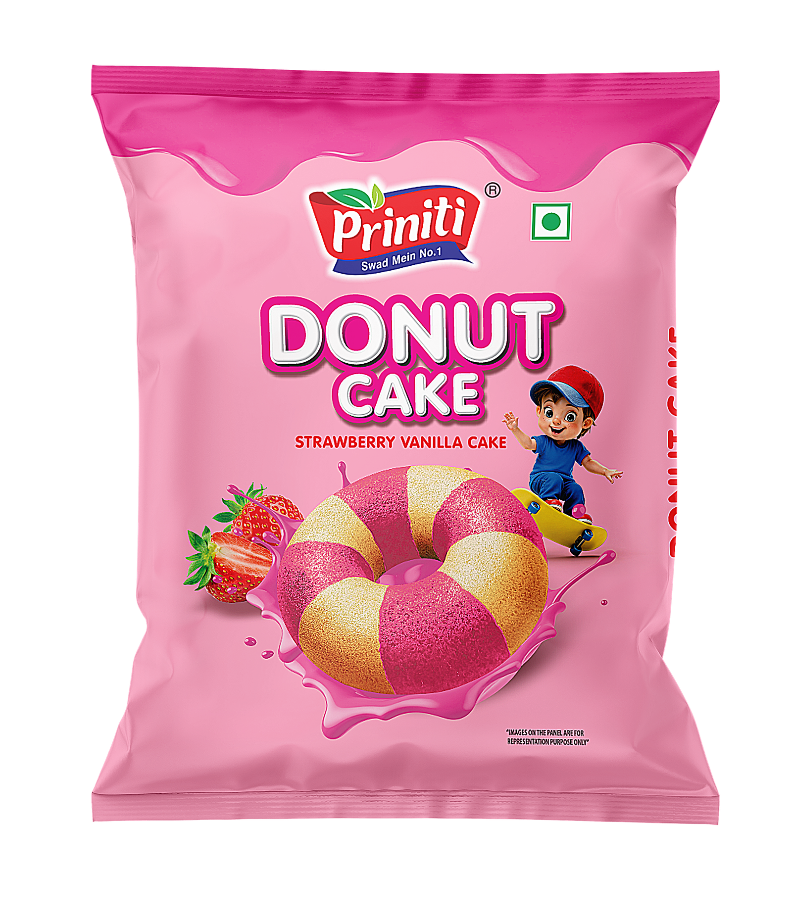 Strawberry Vanilla Donut